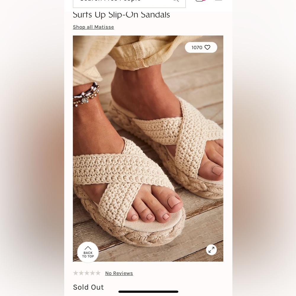 Free people Surfs Up Slip-On Sandals